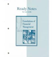 Ready Notes for Use With Foundations of Financial Management