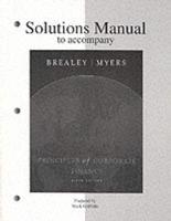 Principles of Corporate Finance. Solutions Manual