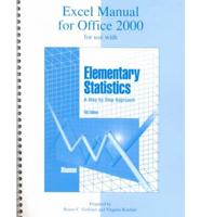Excel Manual to Accompany Elementary Statistics