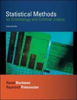 Statistics for Criminology and Criminal Justice