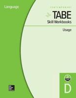 Tabe Skill Workbooks Level D: Usage - 10 Pack
