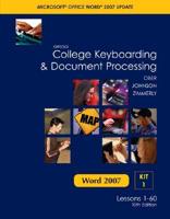 Gregg College Keyboarding &amp; Document Processing Microsoft Office Word 2007 Update: Kit 1: Lessons 1-60 with Book(s) and Other an