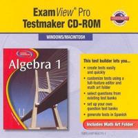 Glecoe Algebra 1 Examview Pro CD-ROM 2005