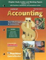 Glencoe Accounting: Chapter Study Guides and Working Papers