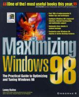 Maximizing Windows 98