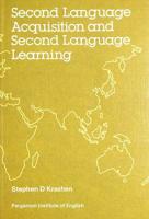 Second Language Acquisition and Second Language Learning
