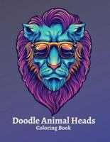 Doodle Animal Heads Coloring Book