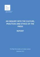 An Inquiry Into the Culture, Practices and Ethics of the Press