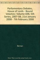 Parliamentary Debates, House of Lords - Bound Volumes