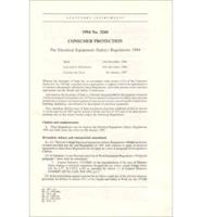 Electrical Equipment (Safety) Regulations 1994