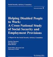 Helping Disabled People to Work