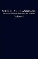 Speech and Language V. 7