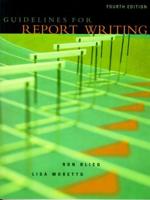 Guidelines for Report Writing