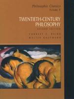 Philosophic Classics, Volume V