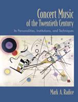 Concert Music of the Twentieth Century