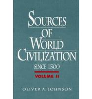 Sources of World Civilization
