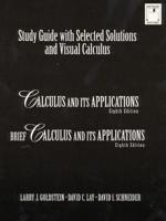 Study Guide With Select Solutions and Visual Calculus 1998 Package