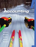 Accounting Volume I (Chapters 1-11), Sixth Canadian Edition