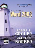 Exploring Microsoft Office Word 2003 Volume 1- Adhesive Bound