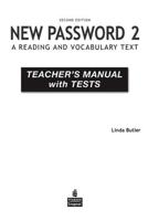 New Password 2 Teacher's Manual With Tests