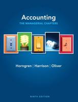 Accounting, Chapters 14-24 (Managerial Chapters)