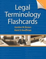 Printed Flashcards for Legal Terminology