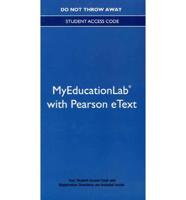 NEW MyLab Education With Video-Enhanced Pearson eText -- Standalone Access Card -- For Foundations of American Education
