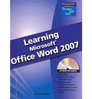 Learning Microsoft Word 2007