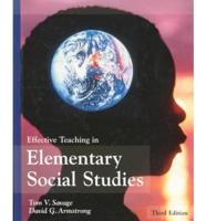 Effective Teaching in Elementary Social Studies