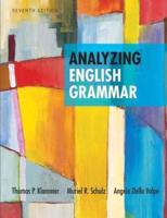 Analyzing English Grammar Plus Mylab Writing -- Access Card Package
