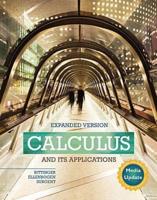 Calculus and Its Applications Expanded Version Media Update Plus Mylab Math -- Access Card Package