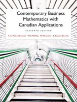 Contemporary Business Mathematics With Canadian Applications