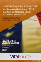 VitalSource Edition for American Government, 2014 Elections and Updates Edition -- Access Card