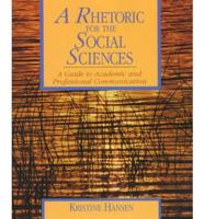 A Rhetoric for the Social Sciences