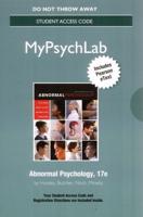 NEW MyLab Psychology With Pearson eText -- Standalone Access Card -- For Abnormal Psychology