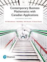 Contemporary Business Mathematics With Canadian Applications Plus MyLab Math With Pearson eText -- Access Card Package
