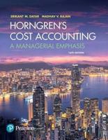 Horngren's Cost Accounting, Student Value Edition Plus Mylab Accounting With Pearson Etext -- Access Card Package