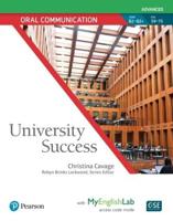 University Success: Advanced Oral Communication Student Book With MyEnglishLab