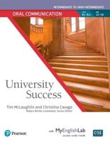 University Success: Intermediate Oral Communication Student Book With MyEnglishLab