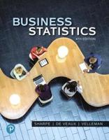 Business Statistics Plus Mylab Statistics With Pearson Etext -- 24 Month Access Card Package