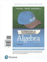 Elementary & Intermediate Algebra, Books a La Carte Edition Plus Mylab Math -- 24 Month Access Card Package