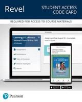 Revel for Learning U.S. History, Quarter 2 -- Access Card
