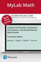 Mylab Math With Pearson Etext -- 24-Month Standalone Access Card -- For Calculus for Business, Economics, Life Sciences & Social Sciences, Brief Version