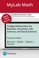 Mylab Math With Pearson Etext -- 24-Month Standalone Access Card -- For College Mathematics for Business, Economics, Life Sciences, and Social Sciences