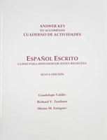 Workbook Answer Key for Español Escrito
