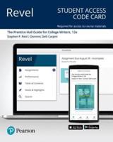Revel for the Reid Guide for College Writers -- Access Card