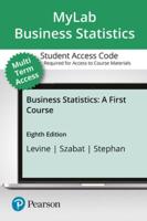 Mystatlab With Pearson Etext -- 24 Month Standalone Access Card -- For Business Statistics