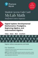 Mylab Math With Pearson Etext -- Life of Edition Standalone Access Card -- For Developmental Mathematics