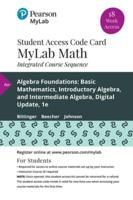 Mylab Math With Pearson Etext -- 18-Week Standalone Access Card -- For Algebra Foundations