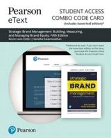Pearson Etext Combo Access Card for Strategic Brand Management